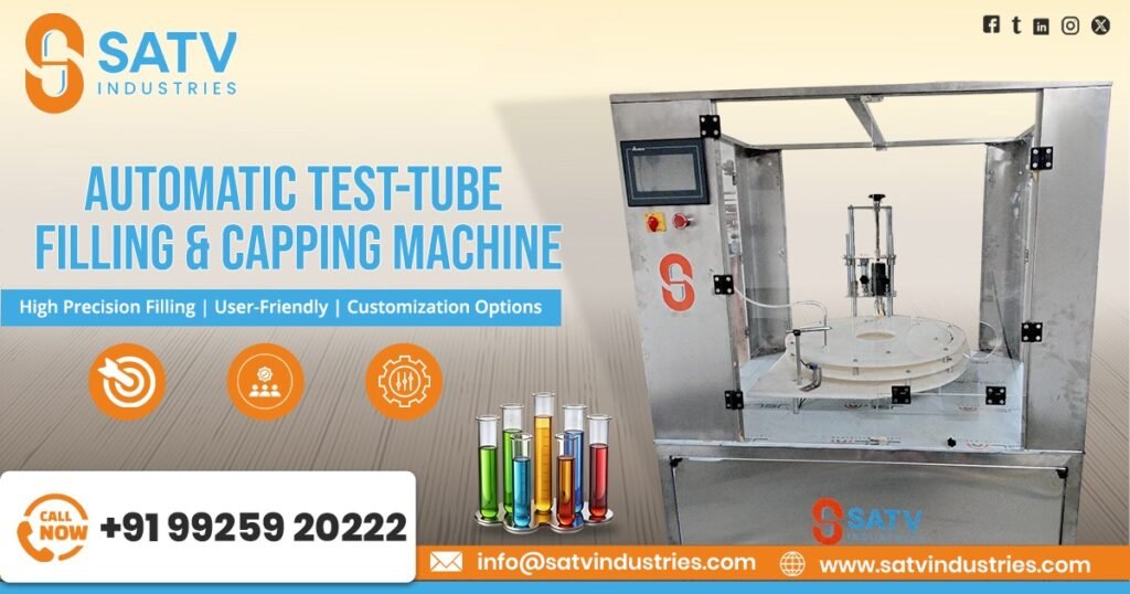 Automatic Test-Tube Filling and Capping Machine in Ahmedabad