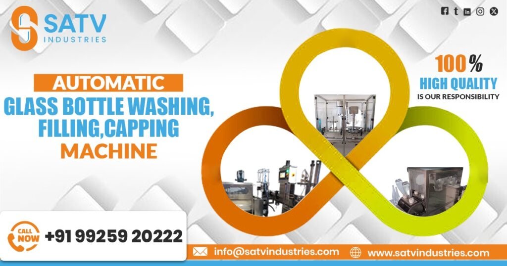 Automatic Glass Bottle Washing Filling and Capping Machine in Australia