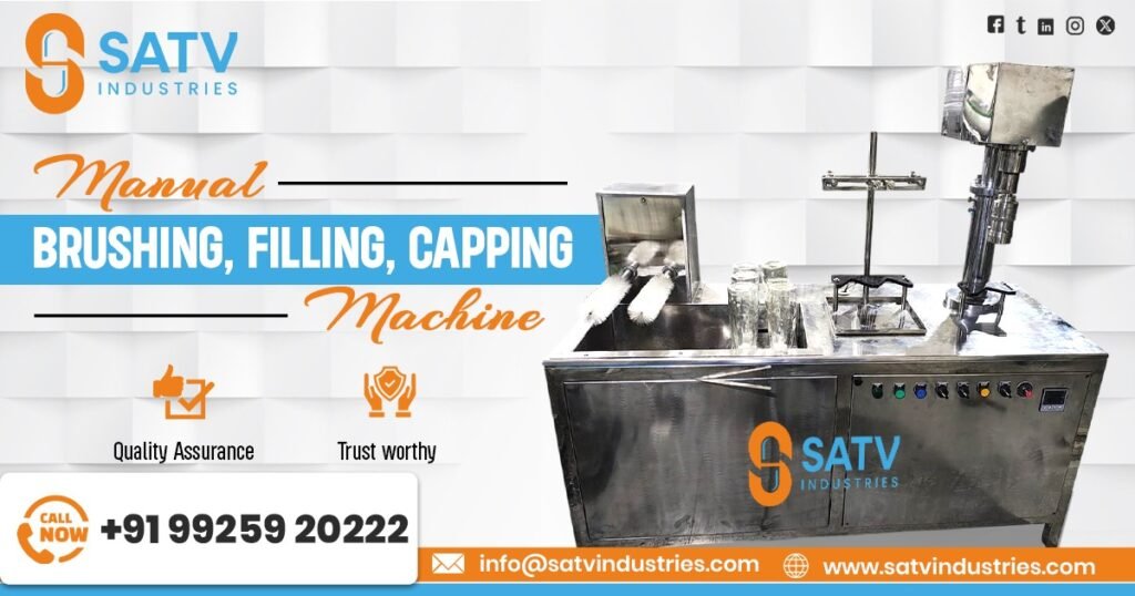 Manual Brushing Filling and Capping Machine in Vietnam