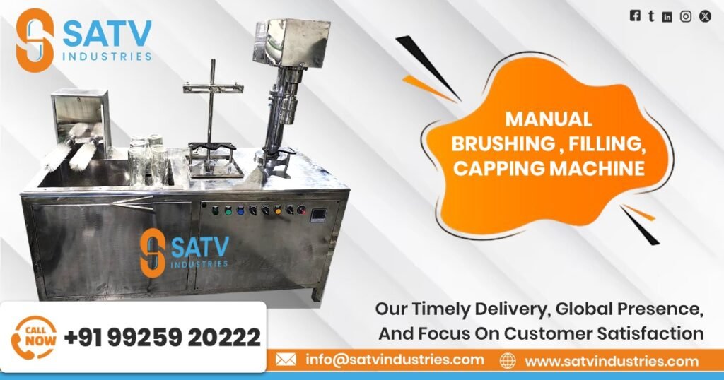 Manual Brushing Filling and Capping Machine in Zimbabwe