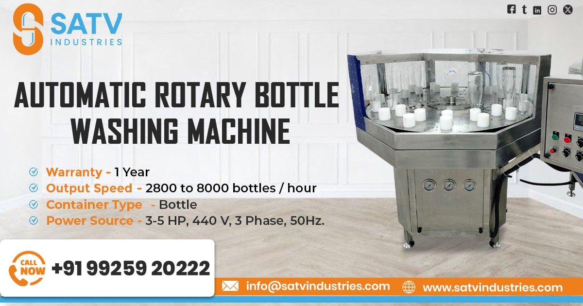 Automatic Rotary Bottle Washing Machine in Bangladesh