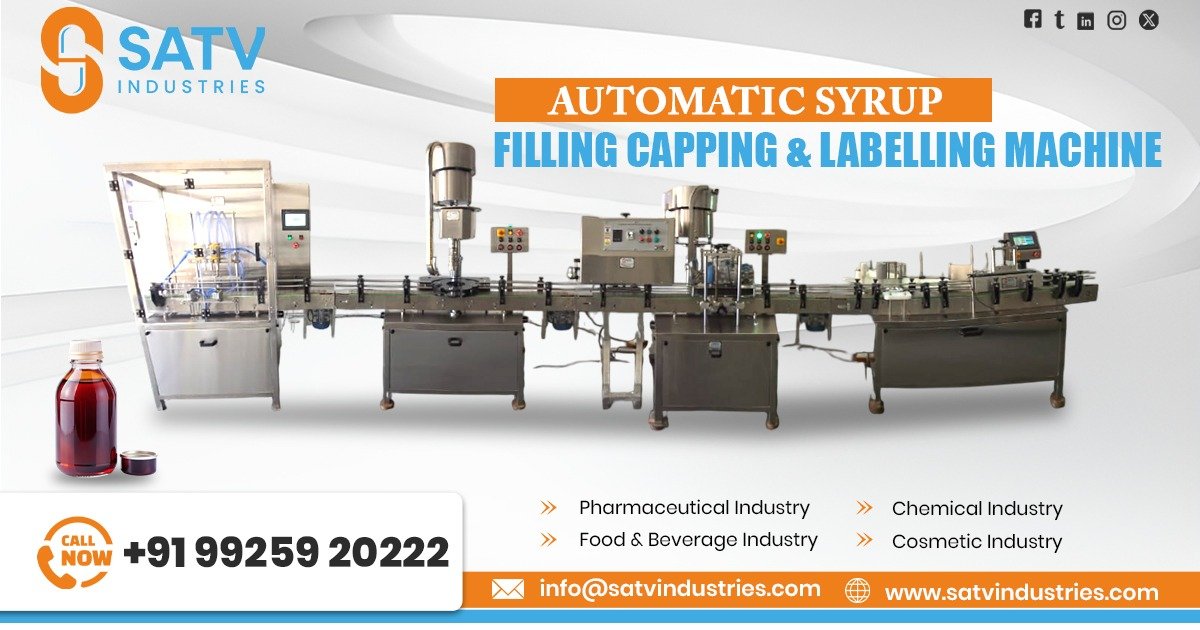 Automatic Syrup Filling Capping and Labelling Machine in Himachal Pradesh