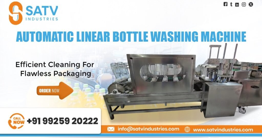 Automatic Linear Bottle Washing Machine in Chandigarh