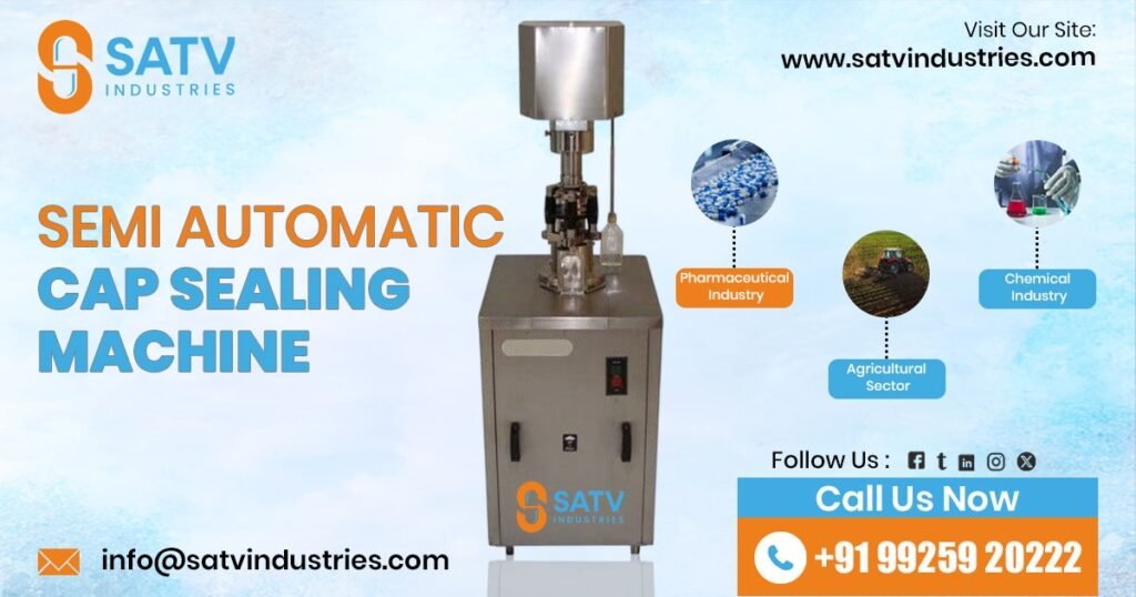 Semi-Automatic Cap Sealing Machine in Delhi