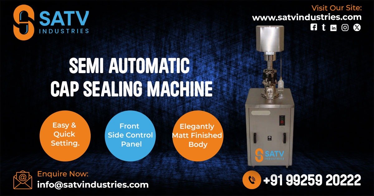 Semi-Automatic Cap Sealing Machine in Telangana