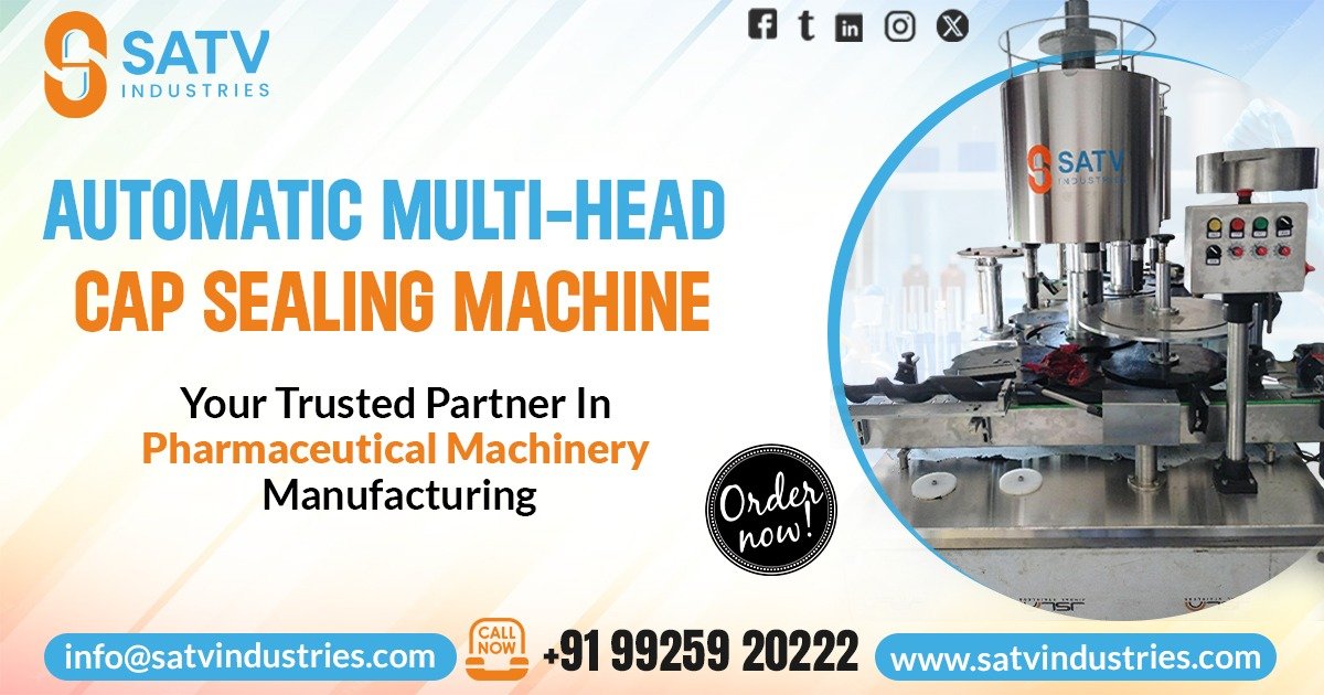 Automatic Multi-Head Cap Sealing Machine in Delhi