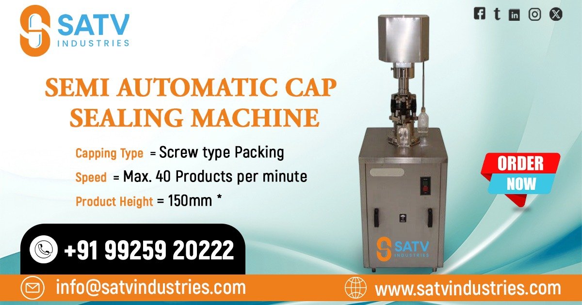 Semi-Automatic Cap Sealing Machine in Telangana