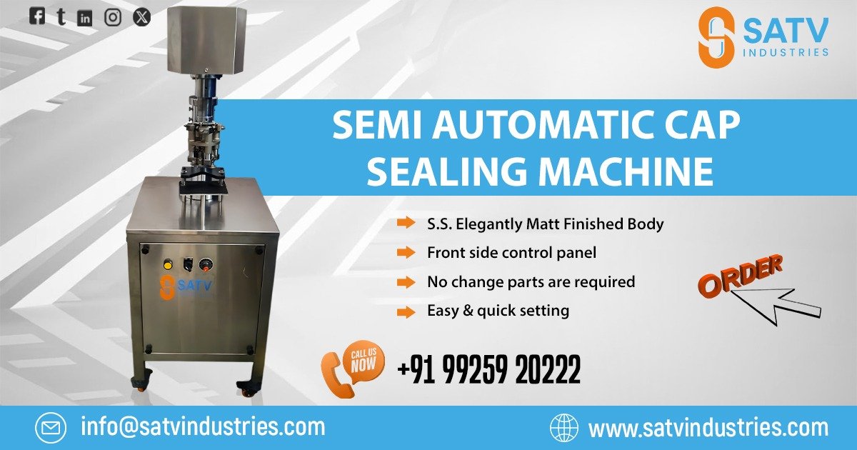 Semi Automatic Cap Sealing Machine in Pune