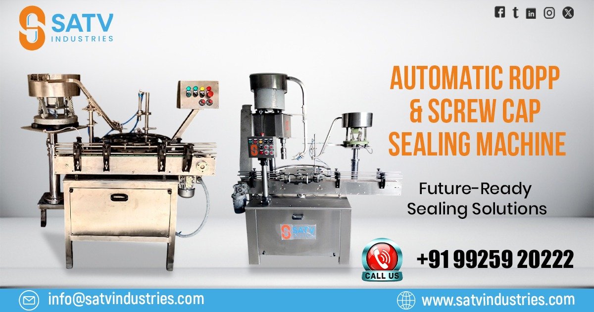 Automatic ROPP and Screw Cap Sealing Machine in Maharashtra