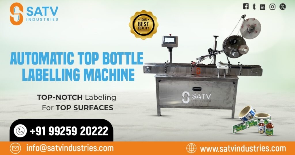 Automatic Top Bottle Labelling Machine in UAE