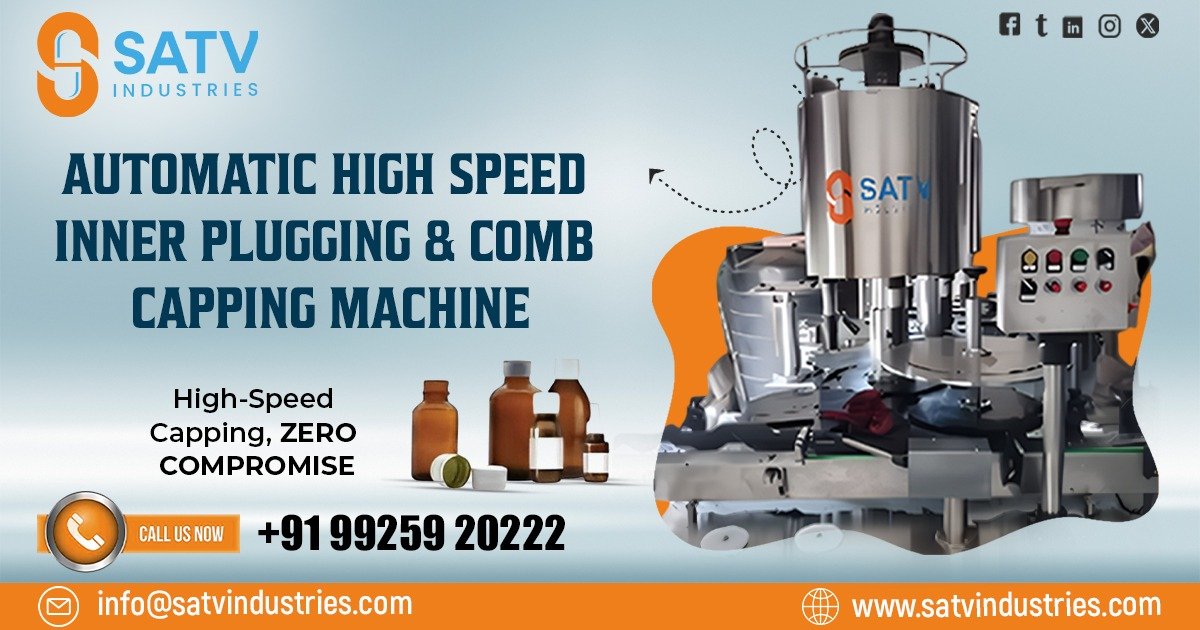 Automatic High-Speed Inner Plugging and Comb Capping Machine in Pennsylvania