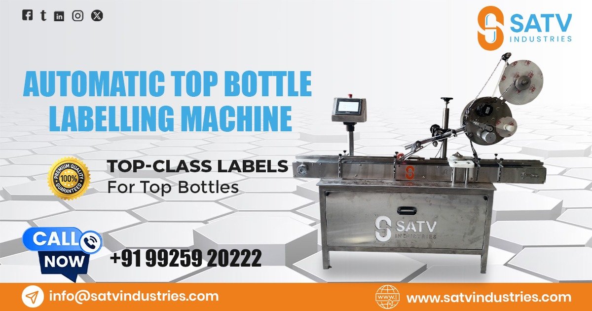 Automatic Top Bottle Labelling Machine in Dubai