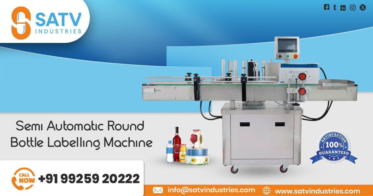 Semi-Automatic Round Bottle Labelling Machine in Tamil Nadu