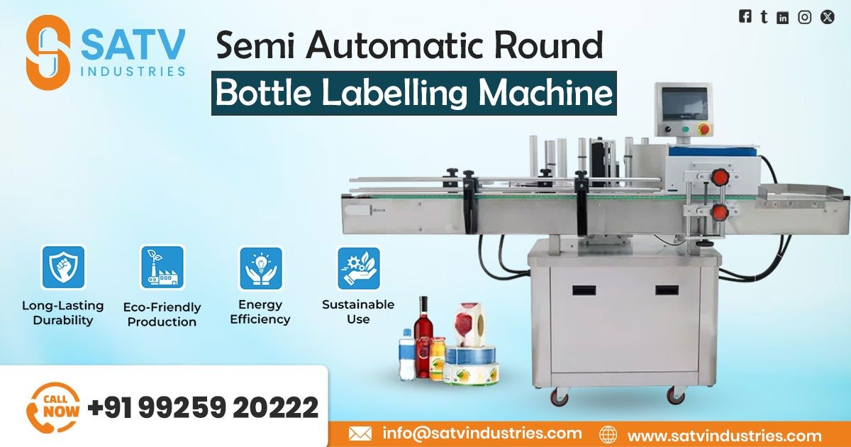 Semi-Automatic Round Bottle Labelling Machine in Maharashtra
