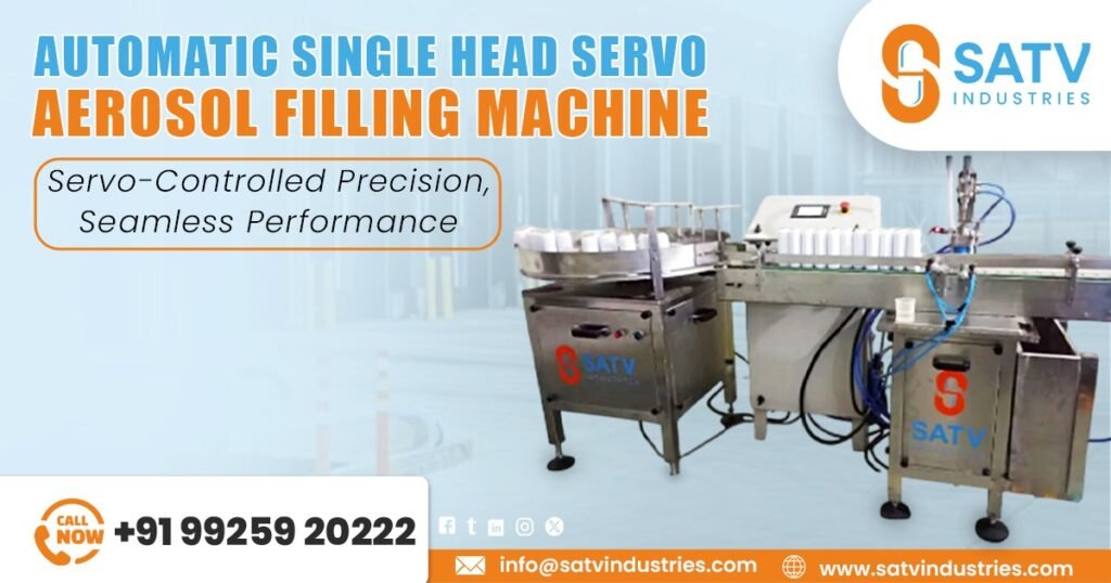 Automatic Single Head Servo Aerosol Filling Machine in Gujarat