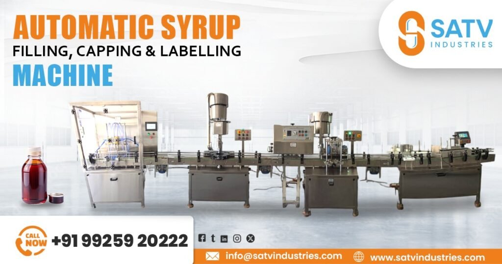 Automatic Syrup Filling, Capping and Labelling Machine in Dhaka