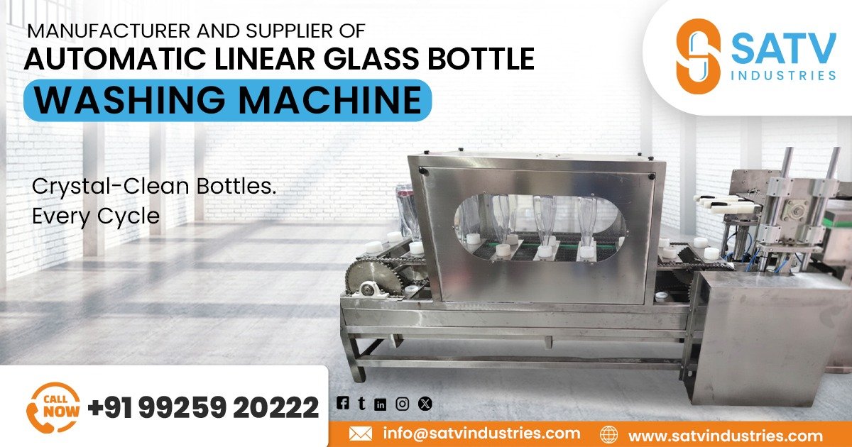 Automatic Linear Glass Bottle Washing Machine in Saudi Arabia