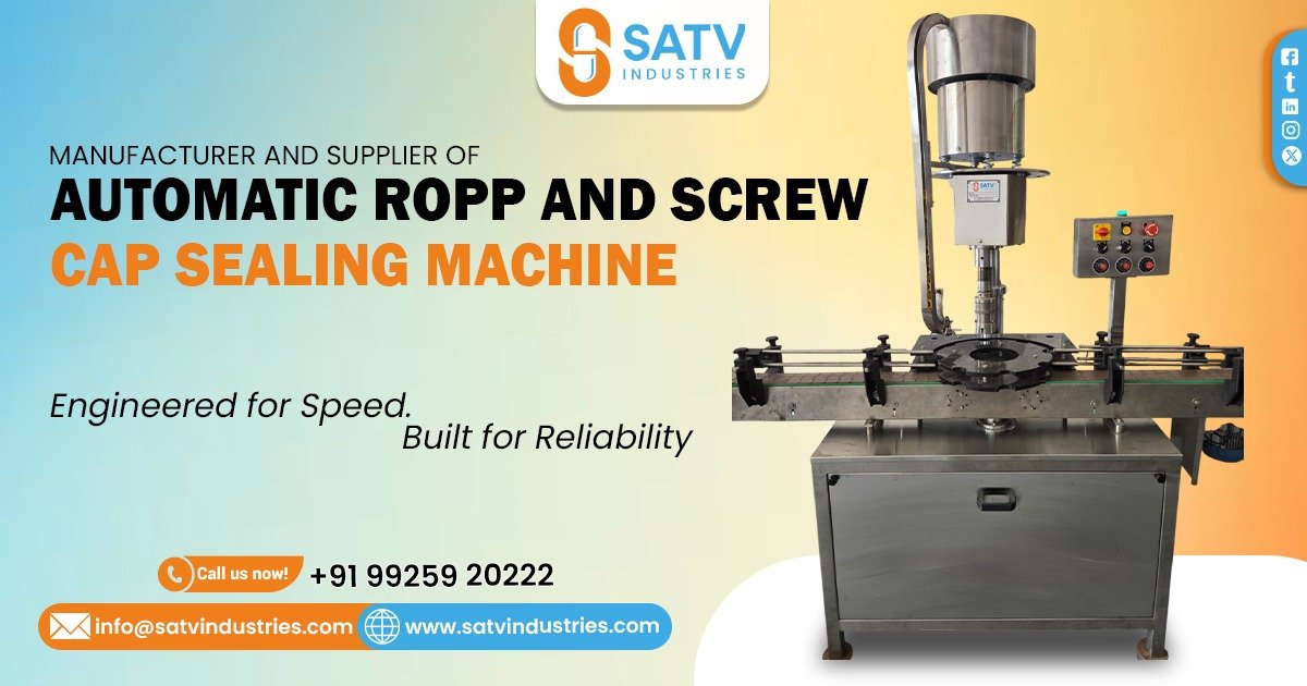 Automatic ROPP and Screw Cap Sealing Machine in Karnataka