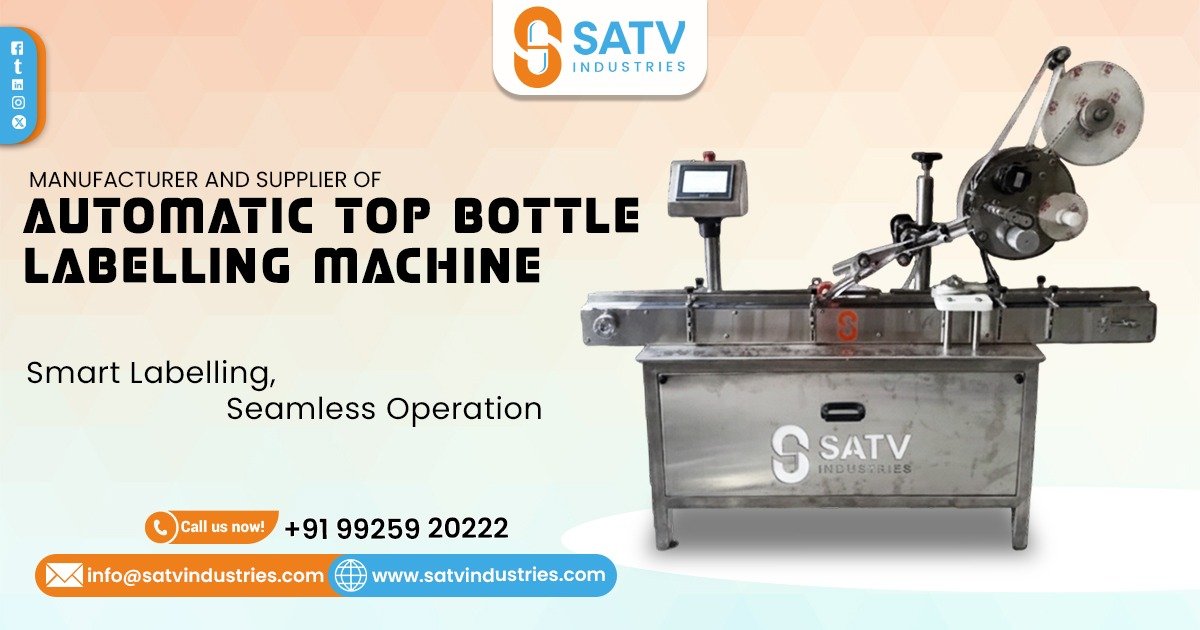 Automatic Top Bottle Labelling Machine in Maharashtra