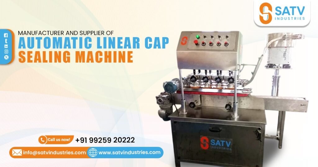 Automatic Linear Cap Sealing Machine in Gujarat