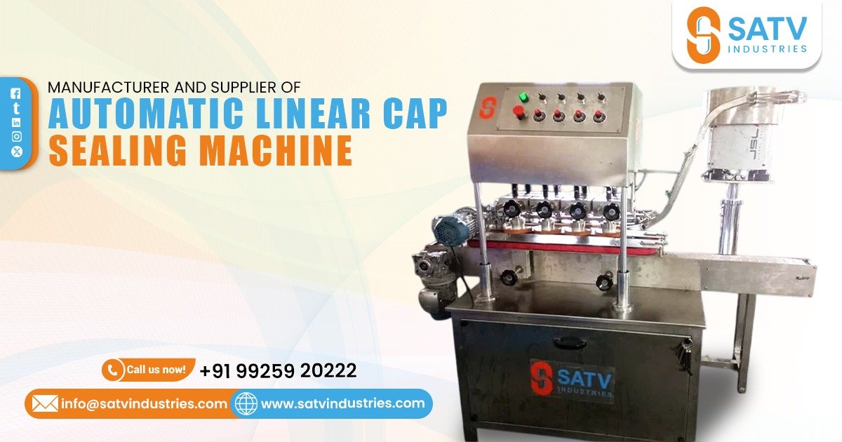 Automatic Linear Cap Sealing Machine in Gujarat