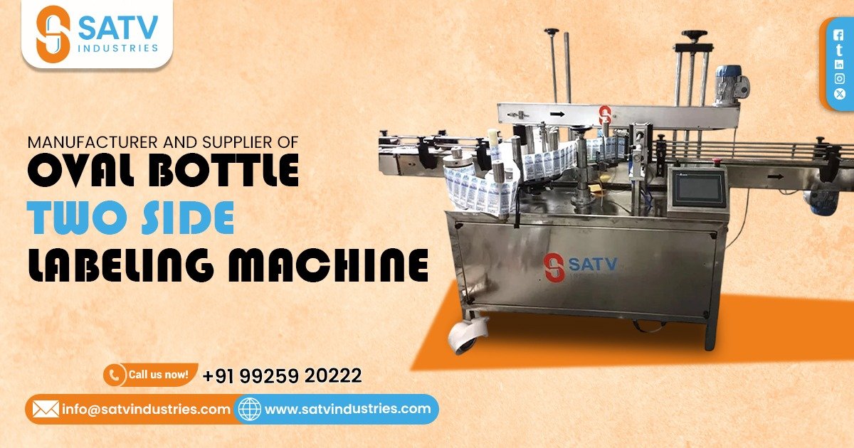 Oval Bottle Two Side Labeling Machine in Rajasthan