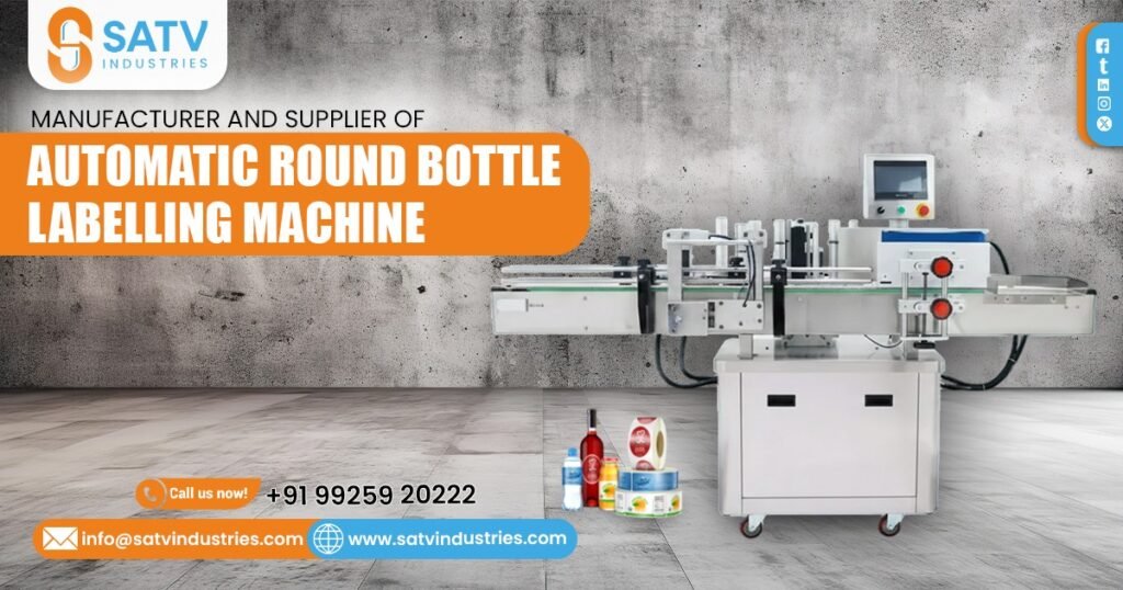 Semi-Automatic Round Bottle Labelling Machine in Ahmedabad