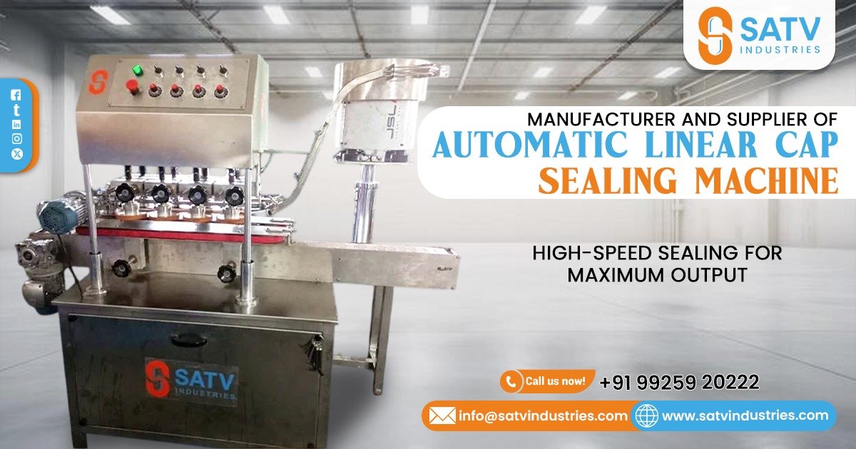 Automatic Linear Cap Sealing Machine in Uttar Pradesh