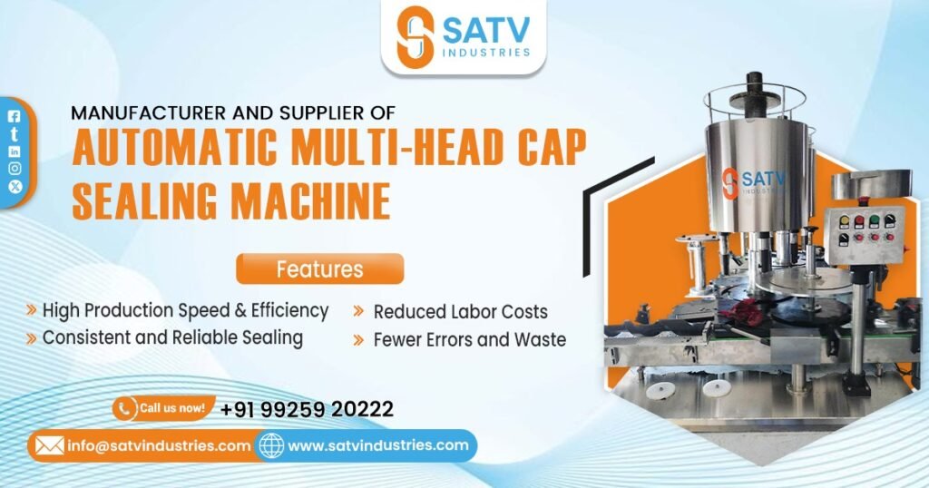 Automatic Multi-Head Cap Sealing Machine in Solan