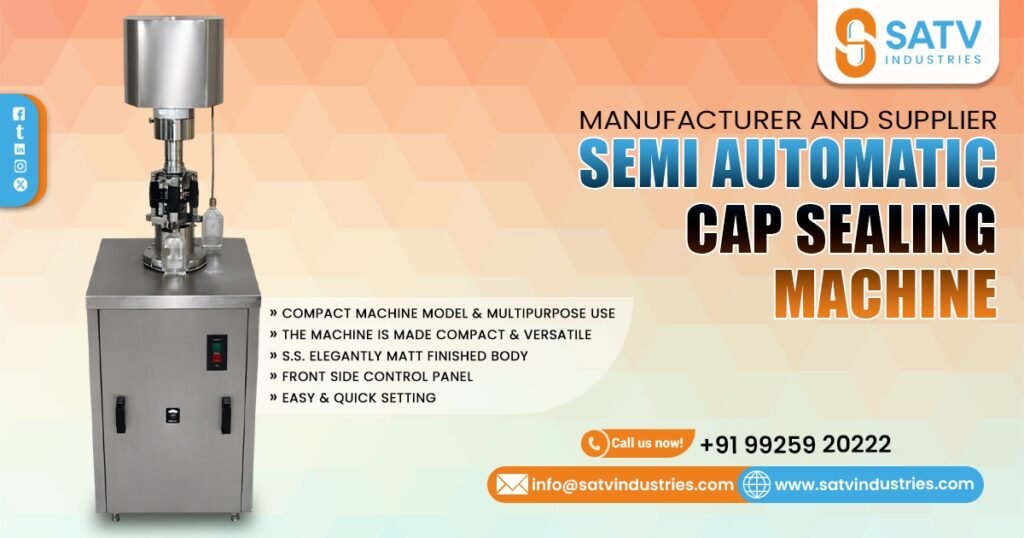 Semi Automatic Cap Sealing Machine in Ahmedabad