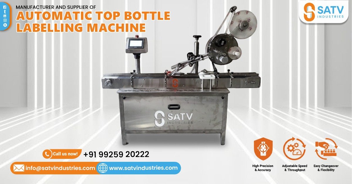 Automatic Top Bottle Labelling Machine in Delhi