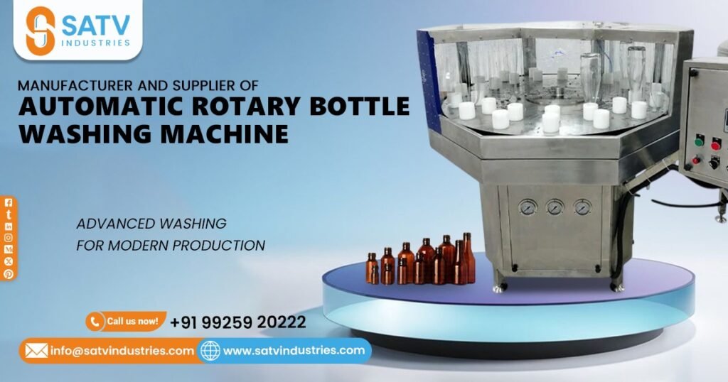 Automatic Rotary Bottle Washing Machine in Dubai