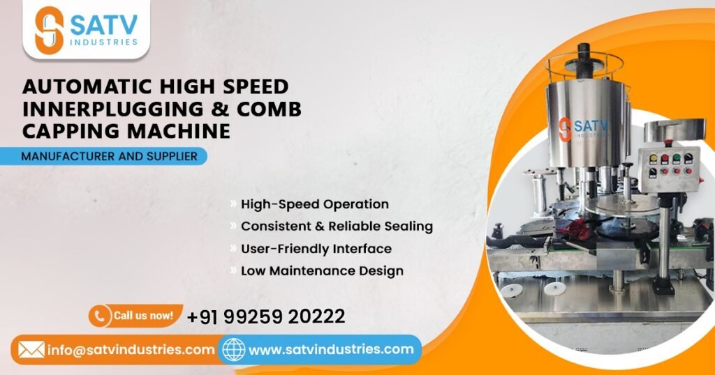 Automatic High-Speed Inner Plugging and Comb Capping Machine in Jaipur