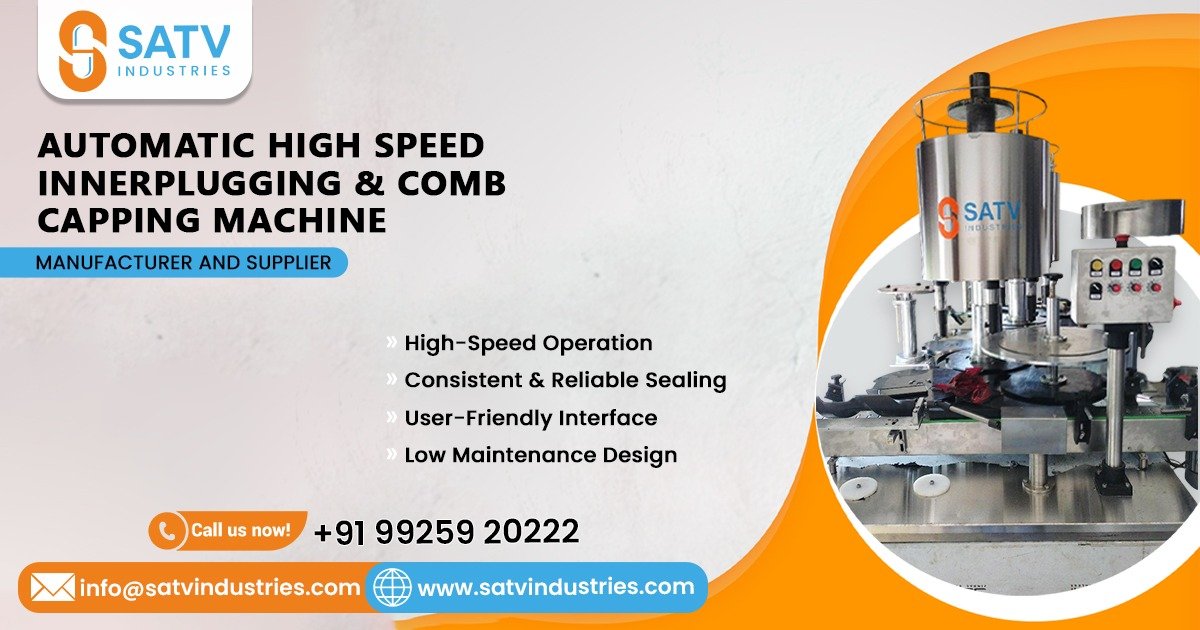 Automatic High-Speed Inner Plugging and Comb Capping Machine in Jaipur