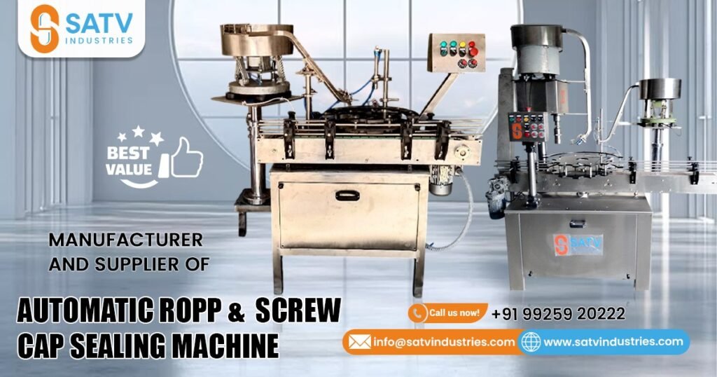 Automatic ROPP and Screw Cap Sealing Machine in Kadi