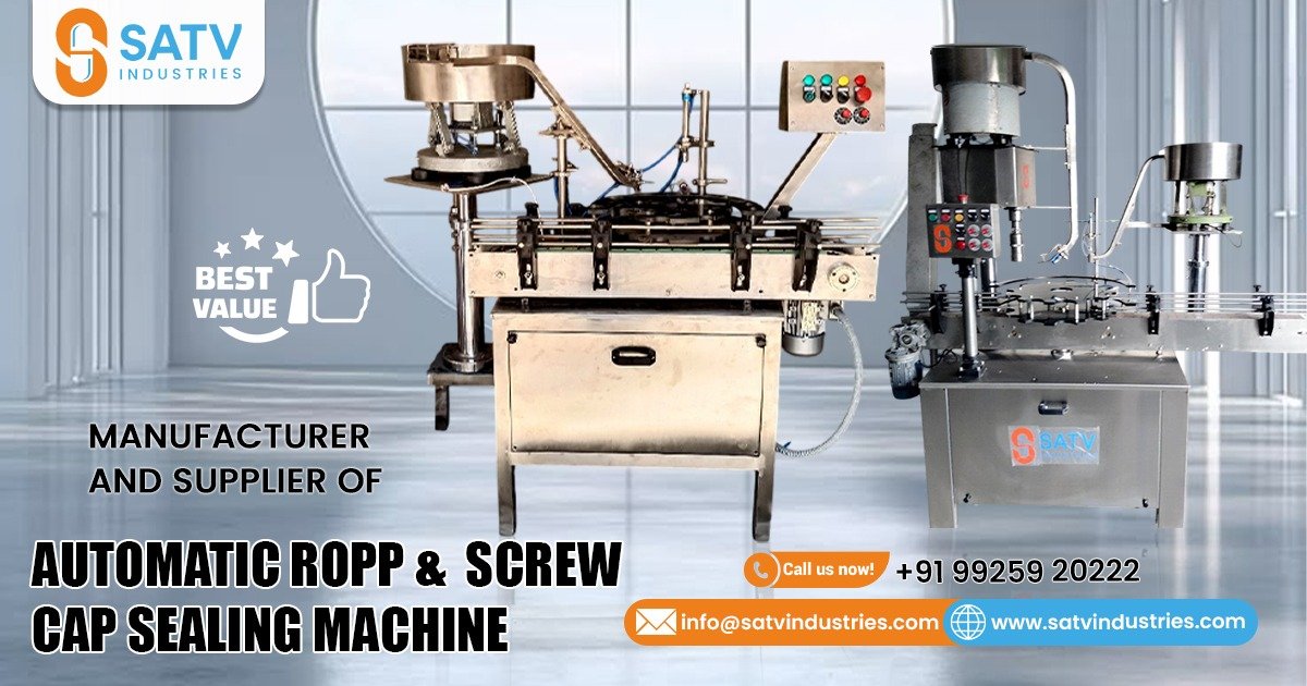Automatic ROPP and Screw Cap Sealing Machine in Kadi