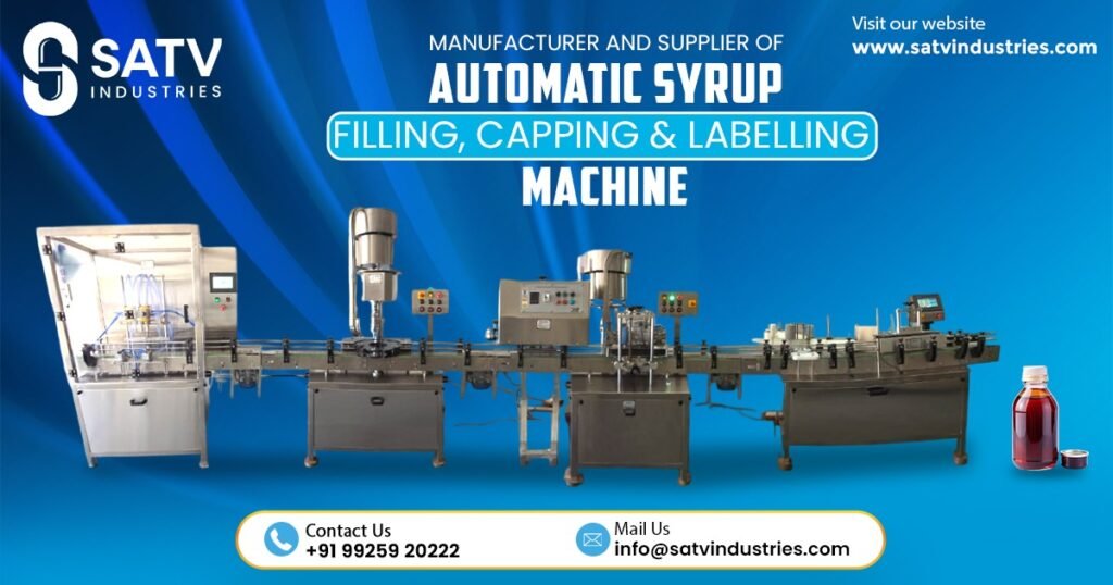 Automatic Syrup Filling Capping and Labelling Machine in Vietnam