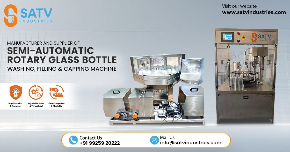 Semi-Automatic Rotary Glass Bottle Washing, Filling and Capping Machine in Vietnam