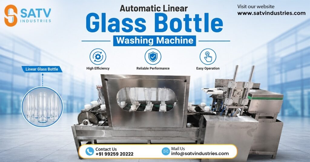 Automatic Linear Glass Bottle Washing Machine in Nepal