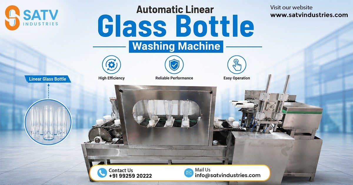 Automatic Linear Glass Bottle Washing Machine in Nepal