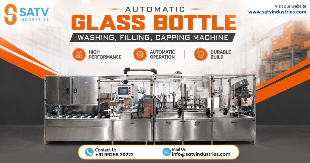 Automatic Glass Bottle Washing Filling Capping Machine in Vietnam