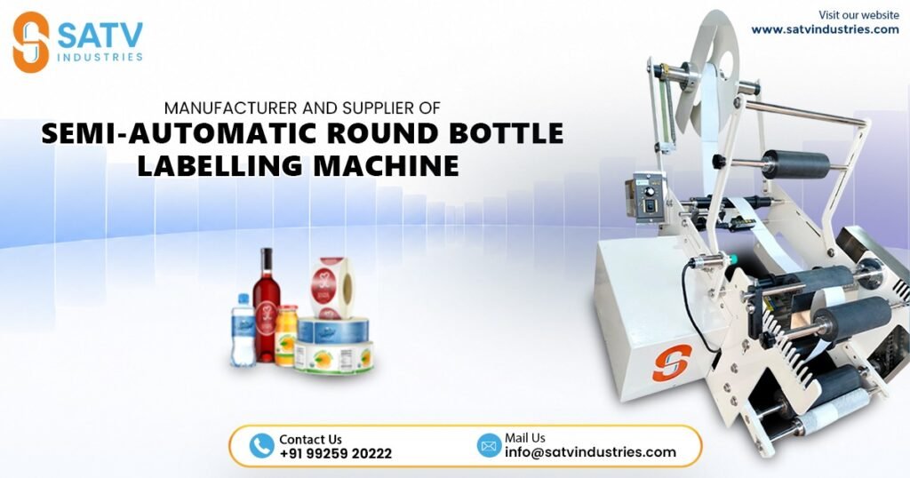 Semi-Automatic Round Bottle Labelling Machine in Gurugram