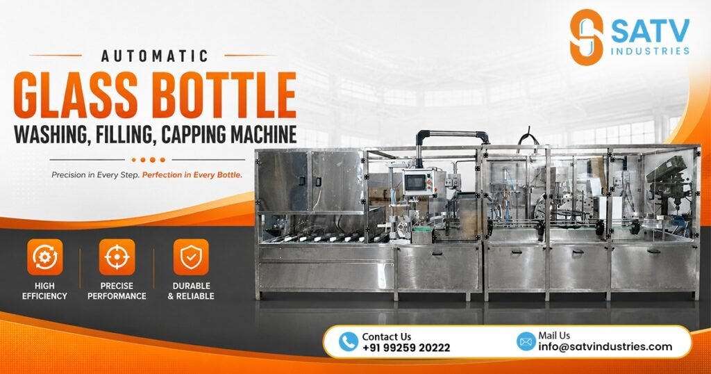Automatic Glass Bottle Washing Filling Capping Machine in London
