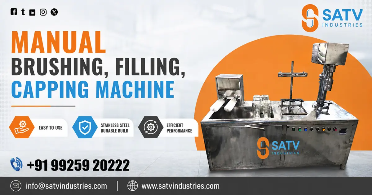 Manual Brushing Filling and Capping Machine in Nepal