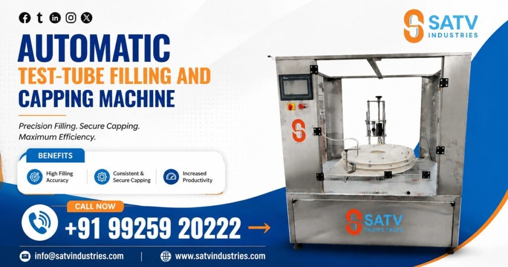 Automatic Test-Tube Filling and Capping Machine in Vietnam