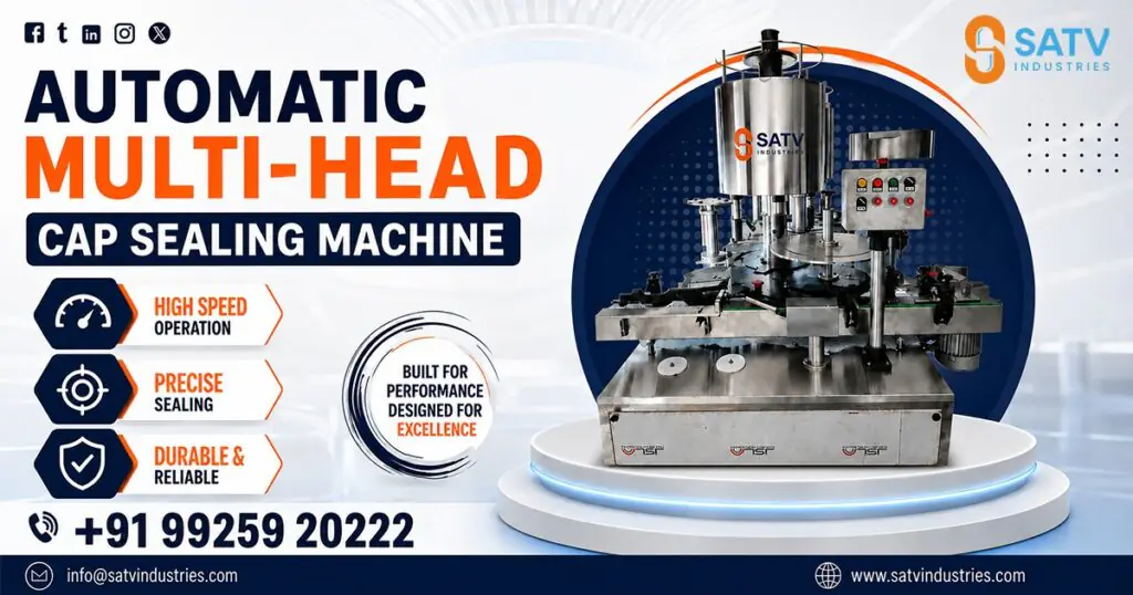 Automatic Multi-Head Cap Sealing Machine in Vietnam