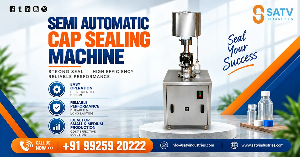 Semi Automatic Cap Sealing Machine in Vietnam